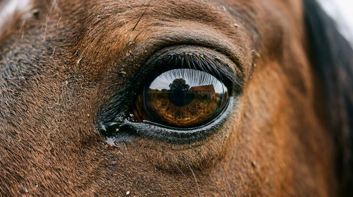 Un regard de cheval, Pension de la Feuillée, Saint-Marcel